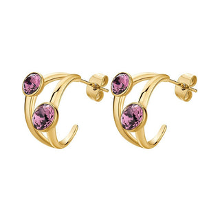 Brosway Bellissimi Orecchini A Cerchio Con Cristalli Affinity Bff171 — Orecchini