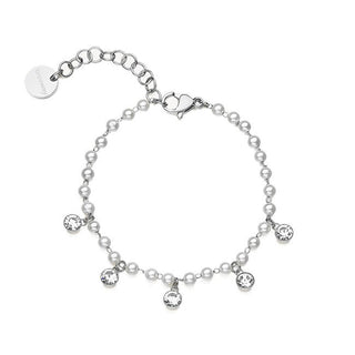 Brosway Pulsera de acero con cuentas Chant Bah87 