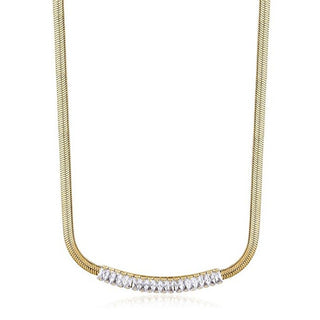 Brosway Collana Placcata Oro Zirconi Trasparenti Desideri Bein017 — Collana