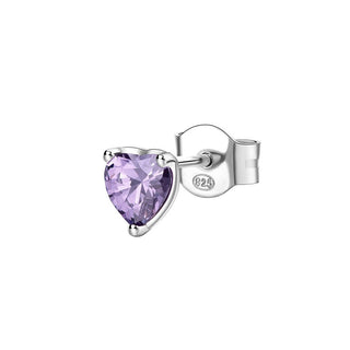 Brosway Pendiente Individual de Plata Heart Fancy Magic Purple Fmp92 
