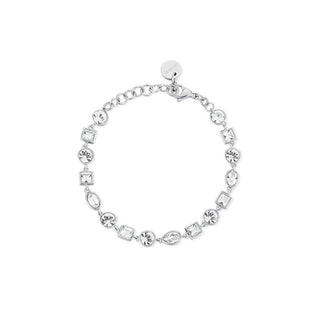 Brosway Pulsera De Lujo De Acero Con Cristales Transparentes Symphonia Bym168 