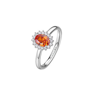Brosway Elegante Anillo de Plata Fancy Vitamin Orange Fvo19 - Circunferencia: 56 Mm 