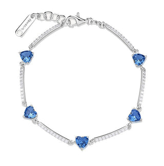 Brosway Pulsera romántica de plata azul Fancy Freedom Ffb115 