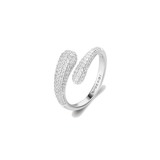 Brosway Anillo Abierto de Plata Infinite White Fancy Fiw128 - Circuito: 54 Mm 