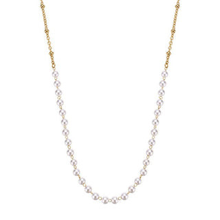Brosway Collar chapado en oro con perlas sintéticas Essential Bnl038 