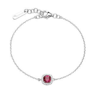 Brosway Pulsera a juego de plata con circonitas cúbicas Fancy Passion Ruby Ffb130 