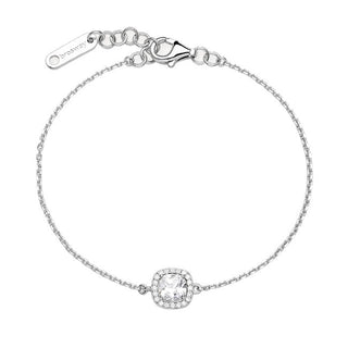Brosway Pulsera a juego en plata con circonitas cúbicas Fancy Infinite White Fiw158 
