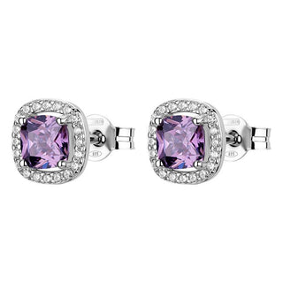 Brosway Preciosos Pendientes de Plata Fancy Magic Purple Fmp124 