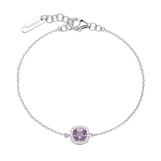 Brosway Pulsera a juego de plata con circonitas cúbicas Fancy Magic Purple Fmp123 