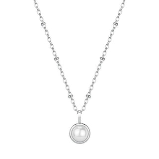 Brosway Collar de plata con perla de concha Essential Bnl133 