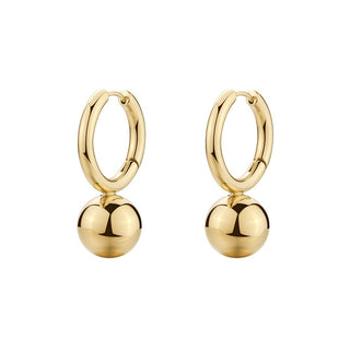 Brosway Modernos Pendientes de Aro de Acero Chapado en Oro Perfect Bpc65 
