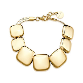 Brosway Pulsera de mujer de diseño en acero chapado en oro Muse Bue12 