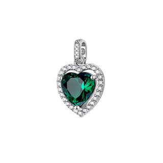 Brosway Colgante con forma de corazón en plata Fancy Life Green Flg144 