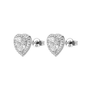 Brosway Pendientes de Corazón de Plata Fancy Infinite White Fiw165 