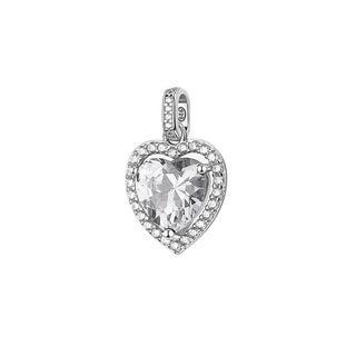 Brosway Colgante con forma de corazón en plata Fancy Infinite White Fiw163 