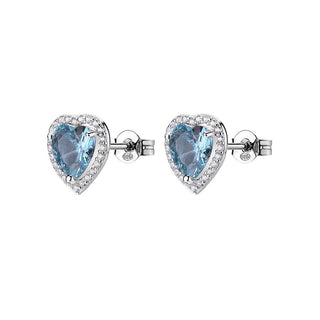 Brosway Pendientes de corazón de plata Fancy Cloud Light Blue Fcl127 
