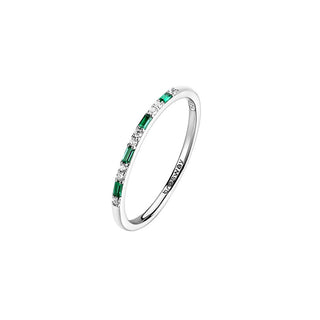 Brosway Delicado anillo de plata con circonitas Fancy Life Green Flg149 - Circuito: 52 Mm 