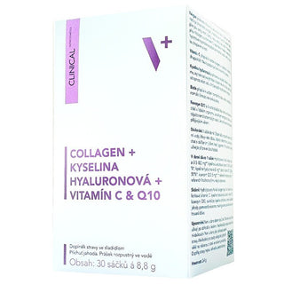 Clinical Collagene + Acido Ialuronico + Vitamina C + Q10 30 bustine x 8,8 g — Integratore Alimentare