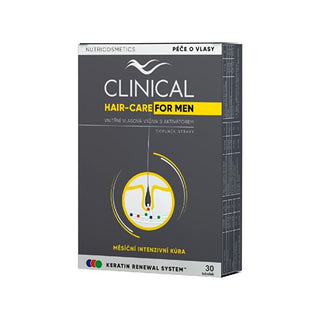 Clinical Clinical Hair - Pleje Til Mænd 30 Kapsler - 1 Måneds Behandling 