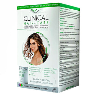 Clinical Hårpleje 90 kapsler + Arganolie 20 Ml 