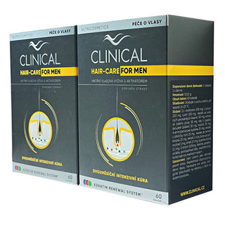 Clinical Hair-Care For Men 60 + 60 Kapsler - 4 måneders behandling 