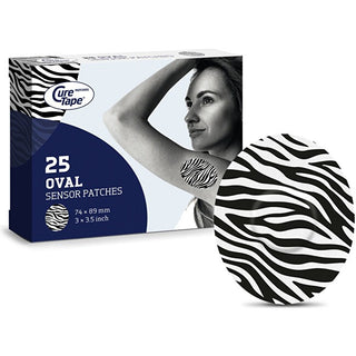 Curetape Parches sensoriales Art Zebra 25 piezas 