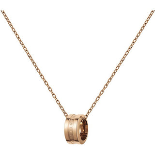 Daniel Wellington Collar de bronce a la moda con colgante redondo Elan Dw00400158 