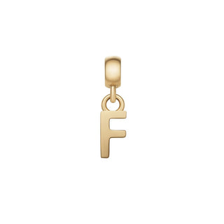Daniel Wellington Colgante chapado en oro con letra "F" Dw00400489 