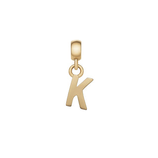 Daniel Wellington Colgante chapado en oro con letra "K" Dw00400494 