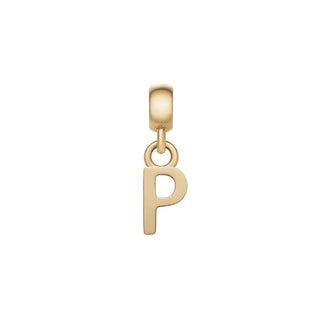 Daniel Wellington Colgante chapado en oro con letra "P" Dw00400499 
