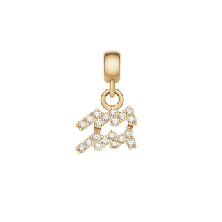 Daniel Wellington Colgante Chapado en Oro con Cristales Acuario Cristal Zodiaco Dw00400764 