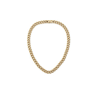 Daniel Wellington Collar de mujer con cadena gruesa chapada en oro Dw00400851 