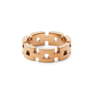 Daniel Wellington Anillo chapado en oro Moda 3-Link Dw0040096 - Circuito: 60 Mm 