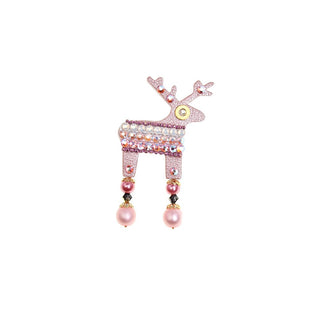 Deers Un Piccolo Cervo Rosa Tenue Oliverka — Figurina