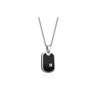 Diverse Collana Acciaio Uomo Distintivo Militare N1000517 — Collana