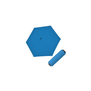 Doppler Ombrello Pieghevole In Fibra Mini Compatto Uni Blu Elettrico — Ombrello
