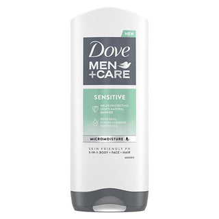 Dove Men+Care Sensitive 3 in 1 Shower Gel 400 ml — Gel Doccia
