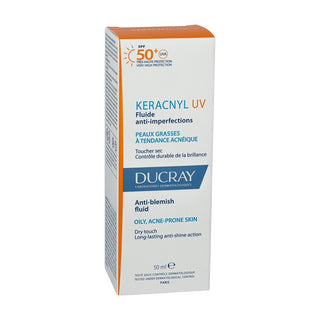 Ducray Keracnyl Uv Fluido Protettivo Per Pelli Problematiche Spf 50+ 50 ml — Fluido Solare