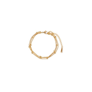 Emily Westwood Pulsera Triple Chapada en Oro Para Mujer Ewb250255G 