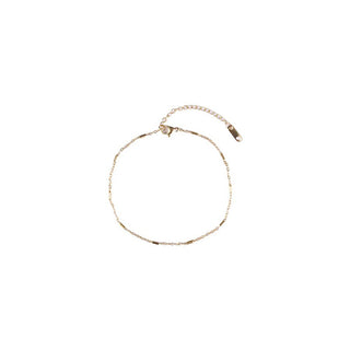 Emily Westwood Tobillera de acero chapado en oro Zarella Ewa250355G 