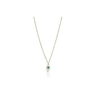 Emily Westwood Delicado collar chapado en oro con turquesa Juniper Ewn23028G 