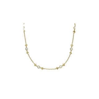 Emporio Armani Collar de moda chapado en oro con circonitas Eg3618710 