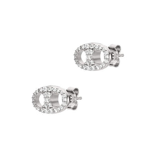 Emporio Armani Pendientes de plata con circonitas cúbicas Eg3632040 