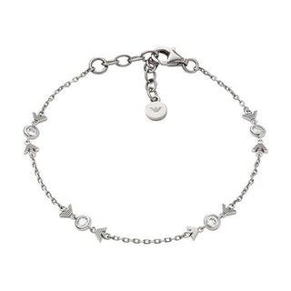 Emporio Armani Fascinante pulsera de plata para mujer con circonitas Eg3616040 