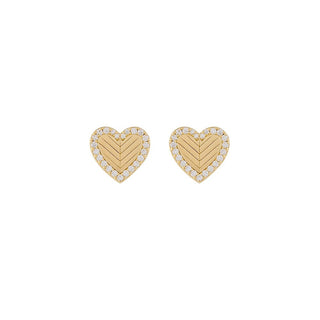 Emporio Armani Románticos pendientes chapados en oro con circonitas cúbicas Eg3624710 