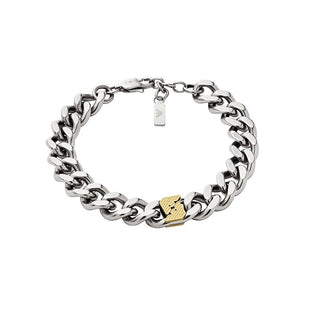 Emporio Armani Pulsera Bicolor Maciza Para Hombre Egs3186040 