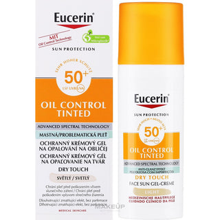 Eucerin Crema Gel Viso Protettiva Colorata Opacizzante SPF 50+ 50 ml — Gel-crema solare