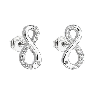 Evolution Group 11017.1 Argento con Zircone Bianco Infinito — Orecchini