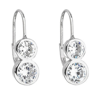 Evolution Group Pendientes de Plata con Circonitas Transparentes 11170.1 