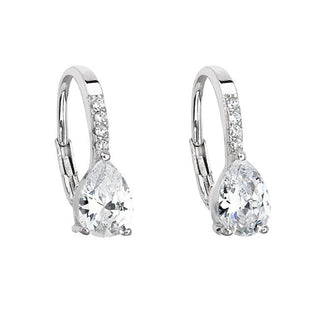 Evolution Group Pendientes de plata con circonitas transparentes 11206.1 
